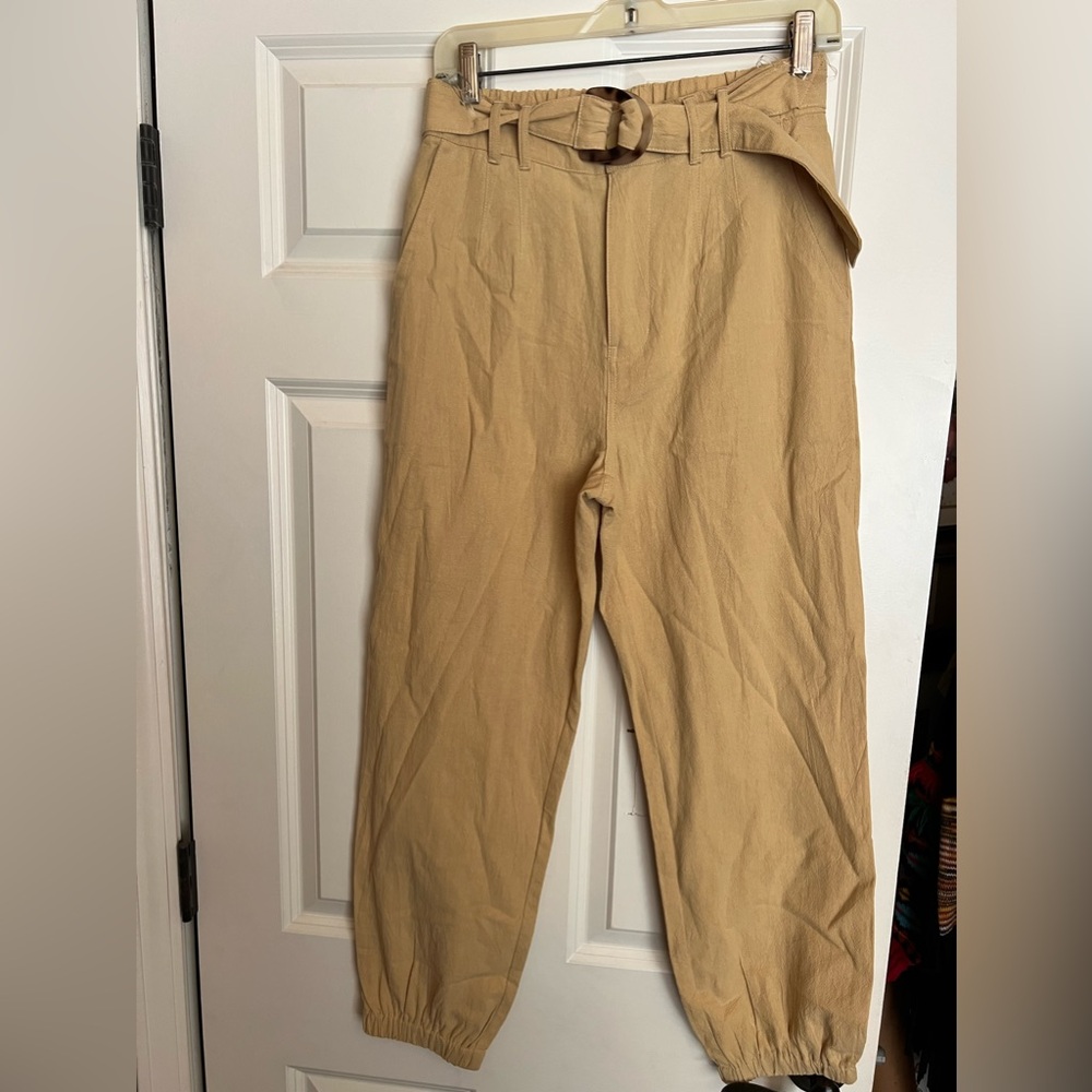 NWT Entro linen jogger bottom pant. Size medium